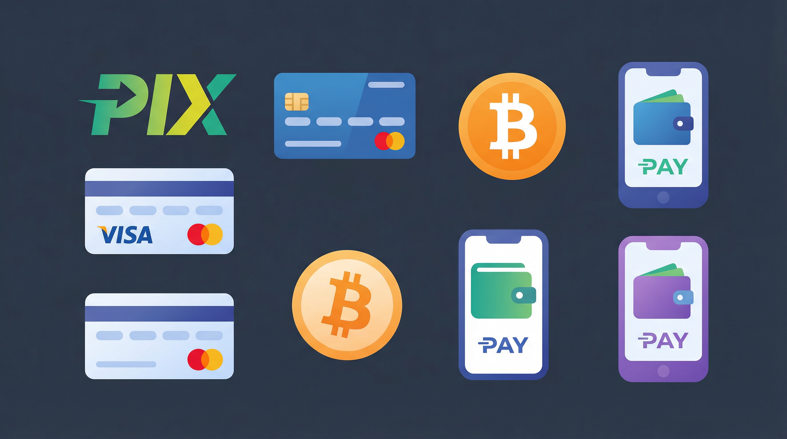 壹号娱乐支持的支付方式图标